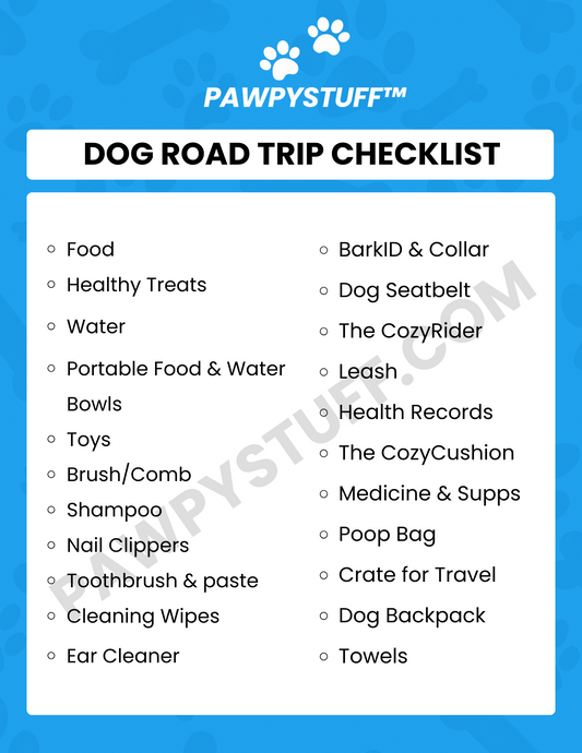 Dog Road Trip Checklist
